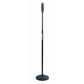 QuikLok A988 BK One-Hand Clutch straight round-base microphone stand -Black